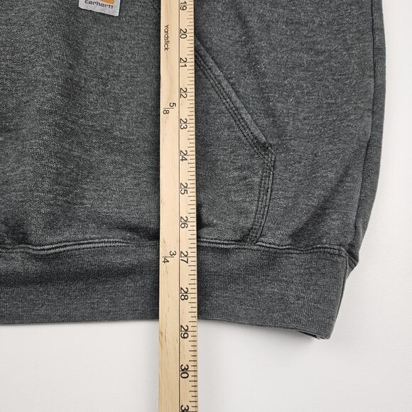 Carhartt Hoodie Men's L-Tall K288 Loose Midweight Logo Sleeve Graphic Sweatshirt - Picture 8 of 8